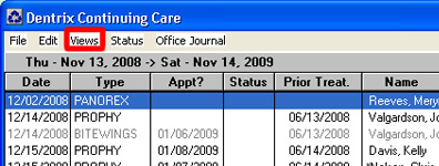Overdue Continuing Care List