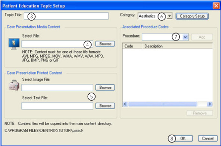 Patient Education Topic Setup