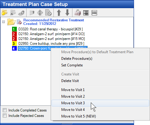 Treatment Plan Case Setup Second Step