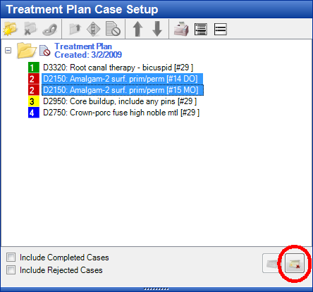 Treatment Plan Case Setup Third Step