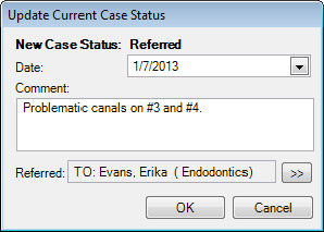 Update Current Case Status
