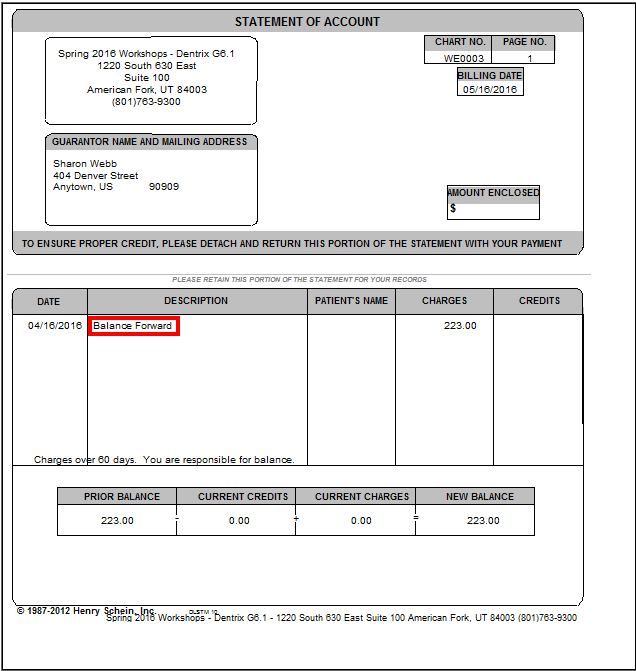 make billing statements easy to understand dentrix billing statment